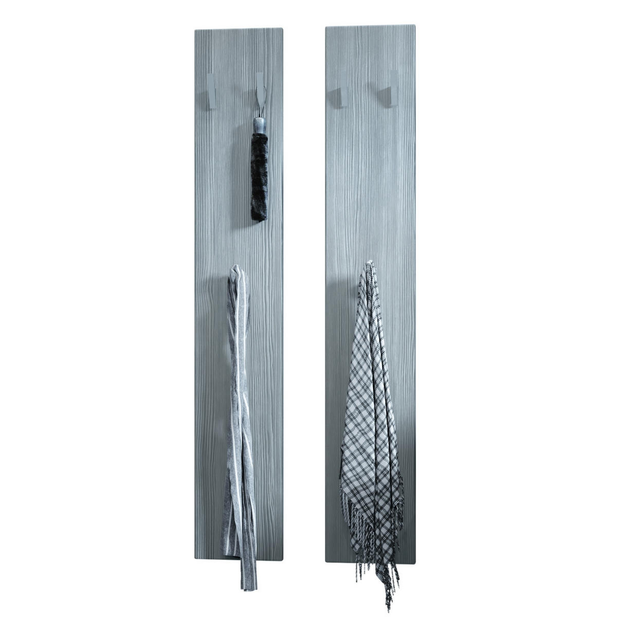 GARDEROBENPANEEL Wandpaneel Avola-Anthrazit - Anthrazit, Holzwerkstoff (24/140/2cm) - Vladon