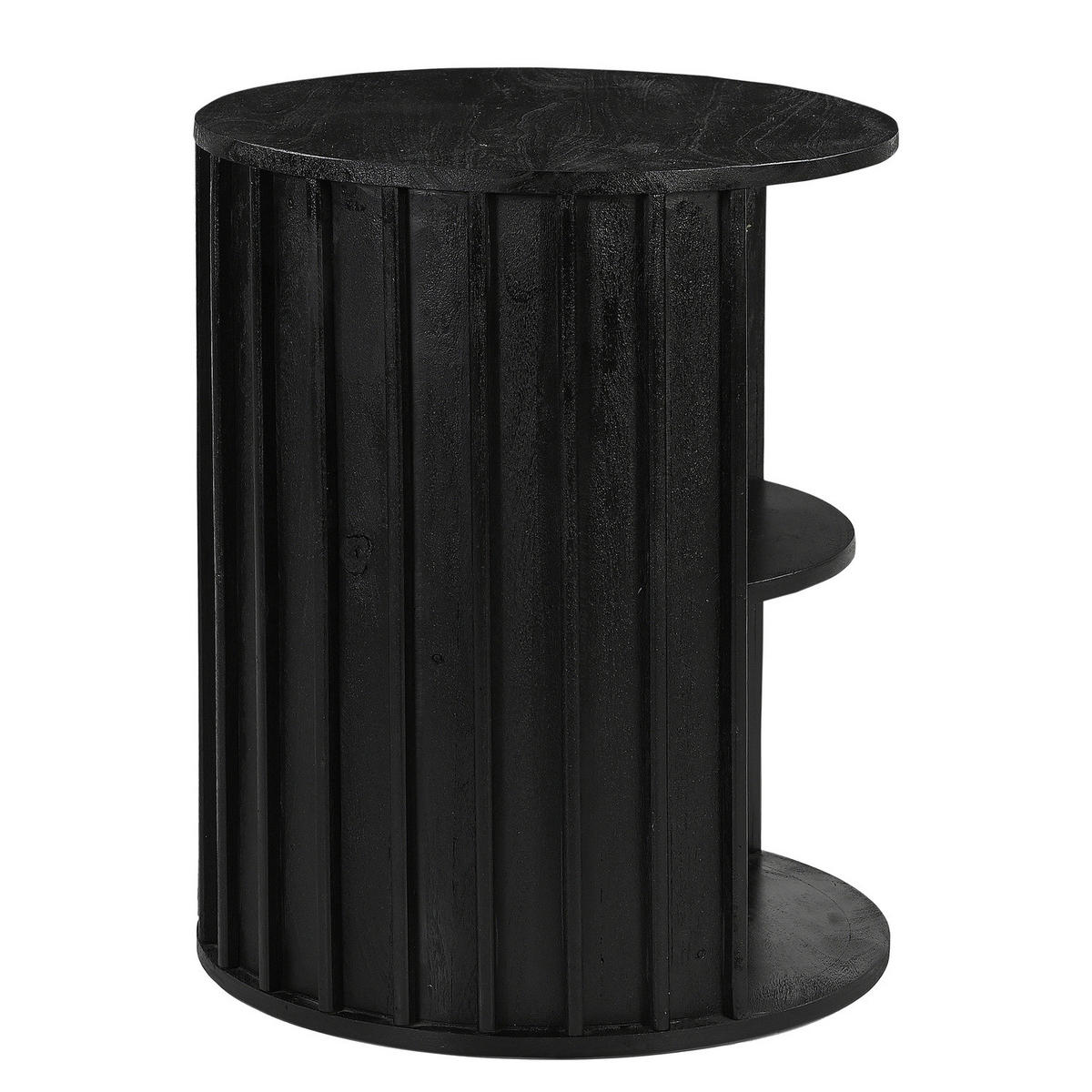 COUCHTISCH - Akazie massiv - Schwarz/Akaziefarben, Holz (50/50/60cm) - home24