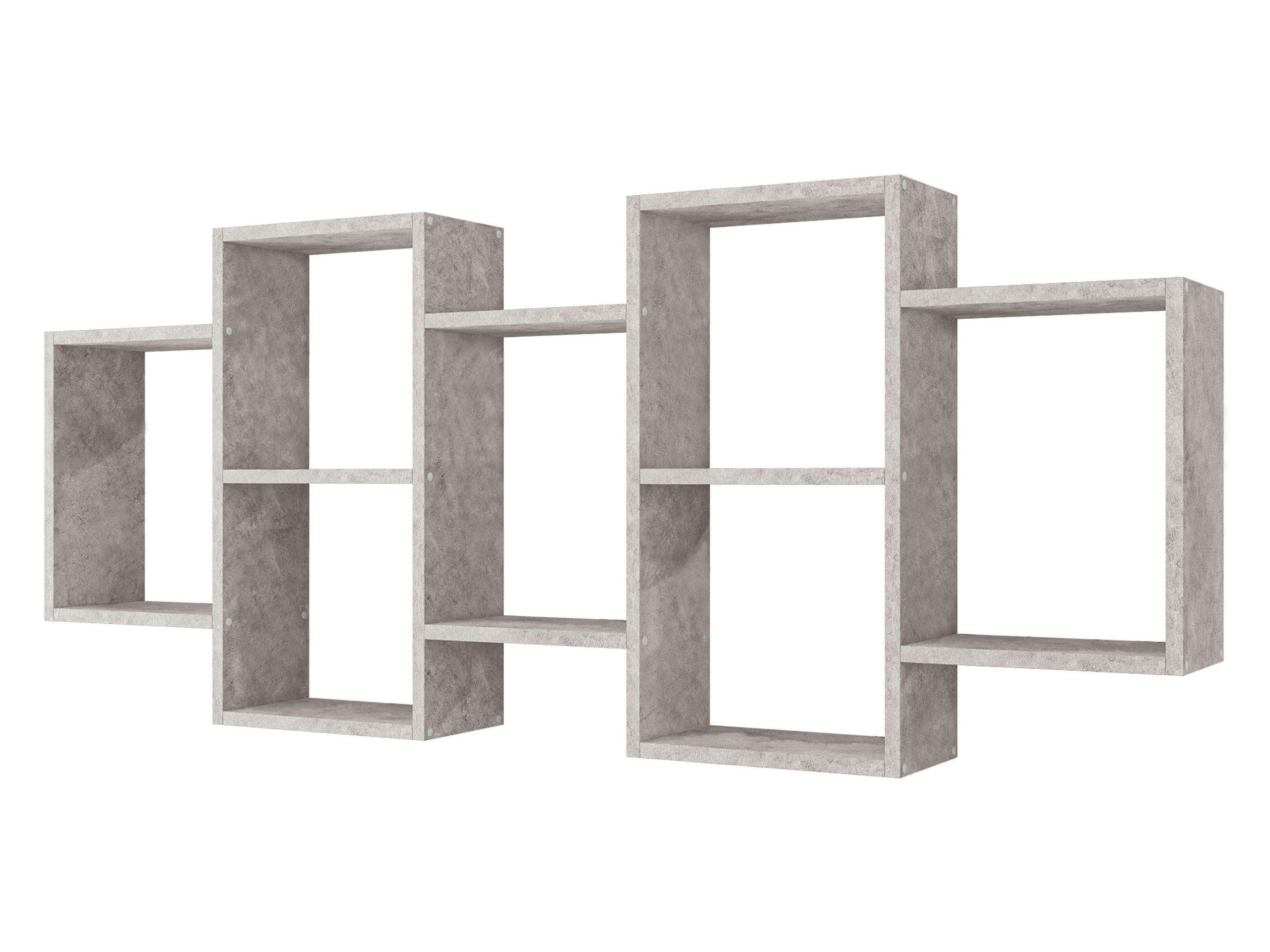 Mirjan24 Wandregal Grau 161x65x18 cm
