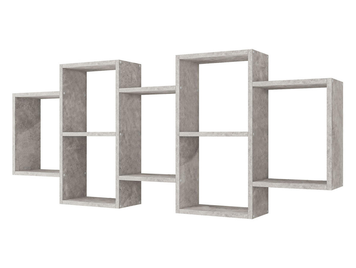 WANDREGAL Trio 001 - Grau, Holzwerkstoff (161/65/18cm) - MIRJAN24