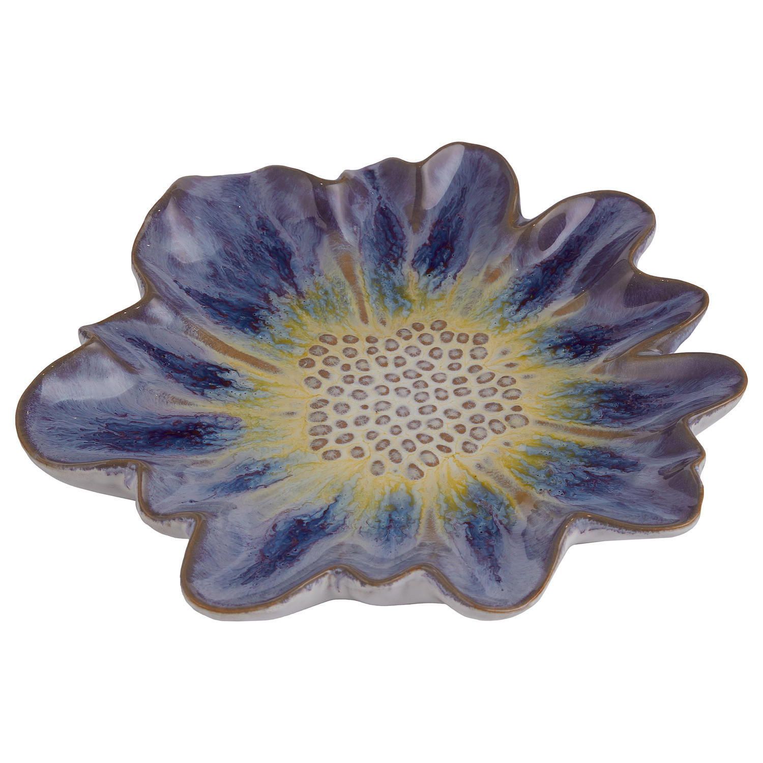 WANDDEKORATION Blue Bliss - Blau, Keramik (3.5cm) - Butlers