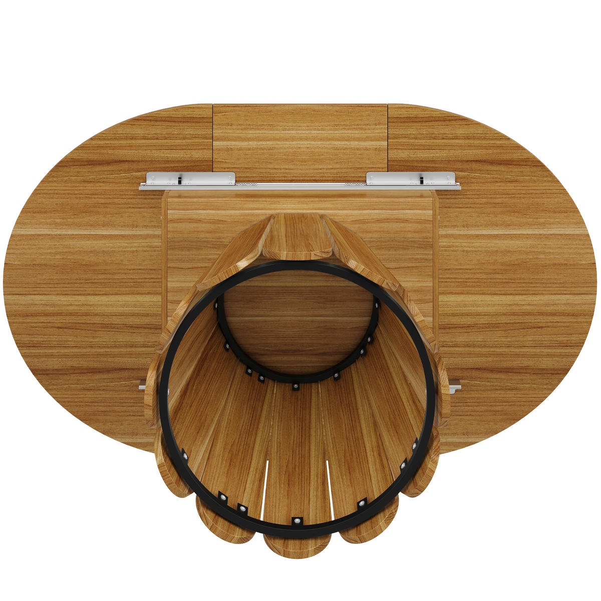 AUSZIEHTISCH Braun 118-158/118/76 cm - Braun, Holz (118/118/76cm) - PANGIVO