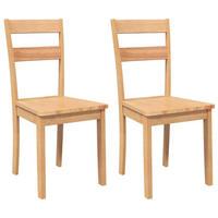 STUHL-SET 2 Stk Kranzhain 40/89/48 cm - Braun, Holz (40/89/48cm) - ZMH