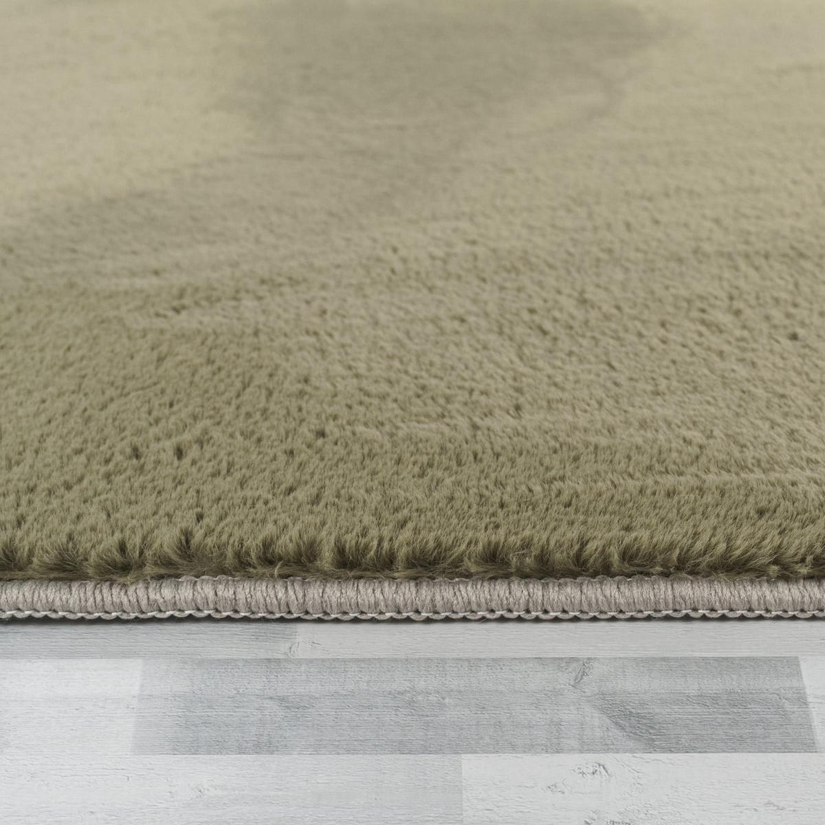 TEPPICH Kurzflor waschbar Einfarbig Wohnzimmer schmutzabweisend Grün Rechteckig 160x230 - Grün, Textil (160/230cm) - KADIMA DESIGN