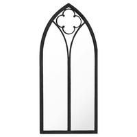 SPIEGEL Schwarz 70x30 cm Eisen für den Innenbereich - Schwarz, Metall (30/70/1cm) - furnicato