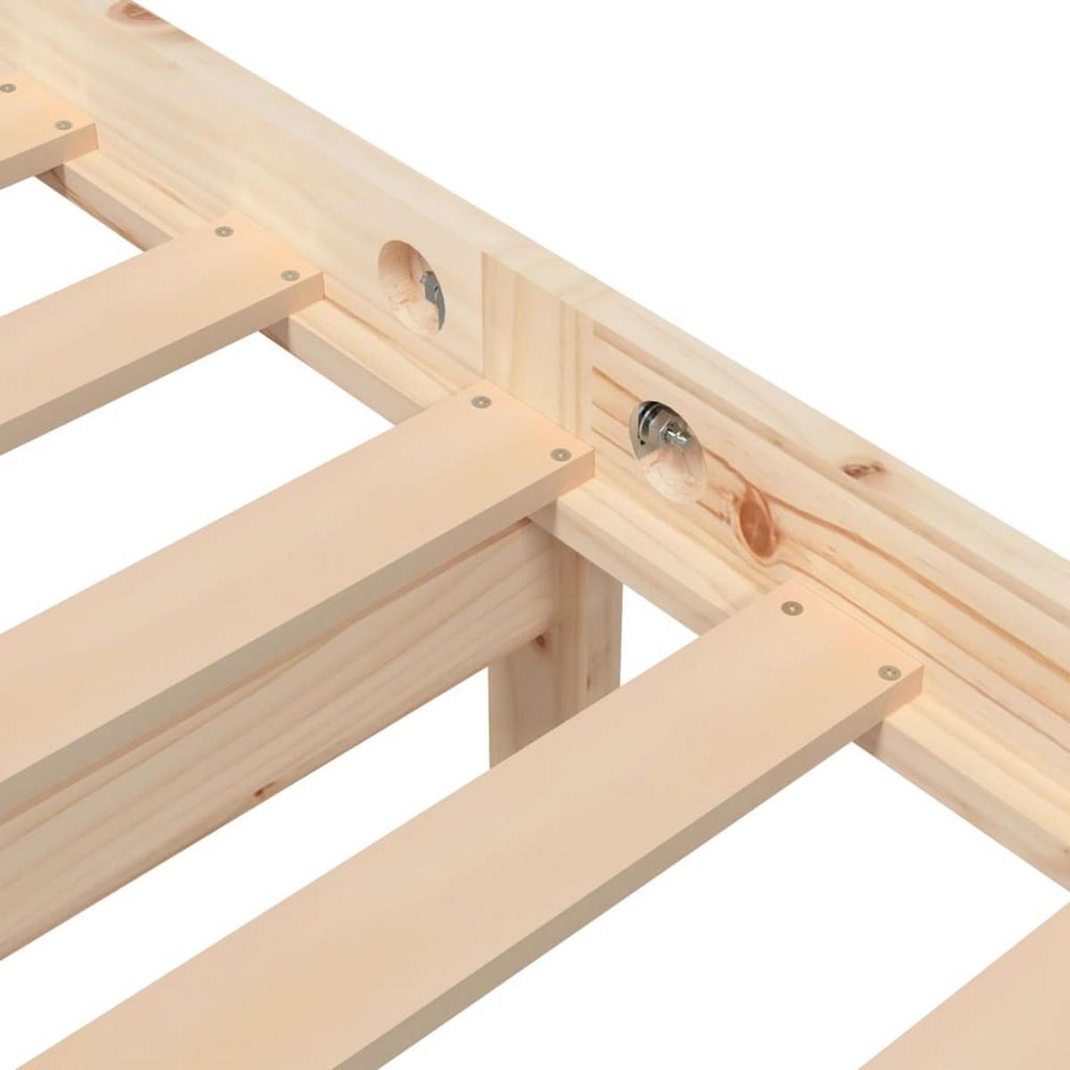BETT Kerns 166/205.5 cm - Braun, Holz (160/200cm) - Nettlife