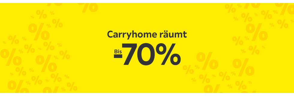 Carryhome räumt bis 70 Prozent