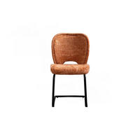 ESSZIMMERSTUHL JONA Braun Webstoff - Dunkelbraun/Schwarz, Kunststoff/Textil (49/92/59cm) - KAWOLA