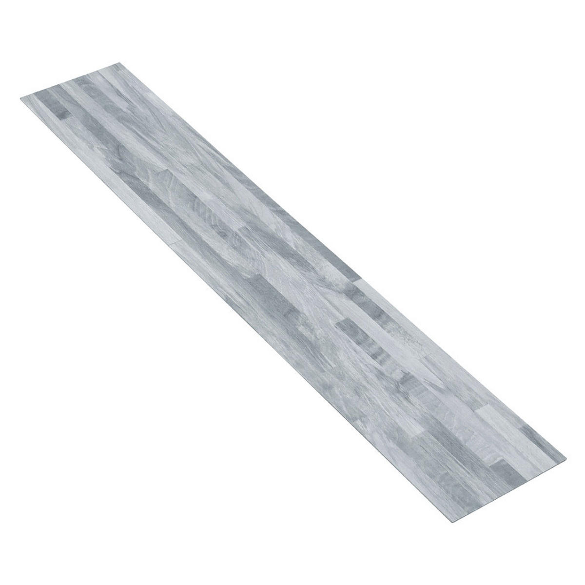 VINYLBODEN 5m²/36-TLG. selbstklebend PVC - Hellgrau, Kunststoff (0.2/91.5/15.2cm) - Livingandhome