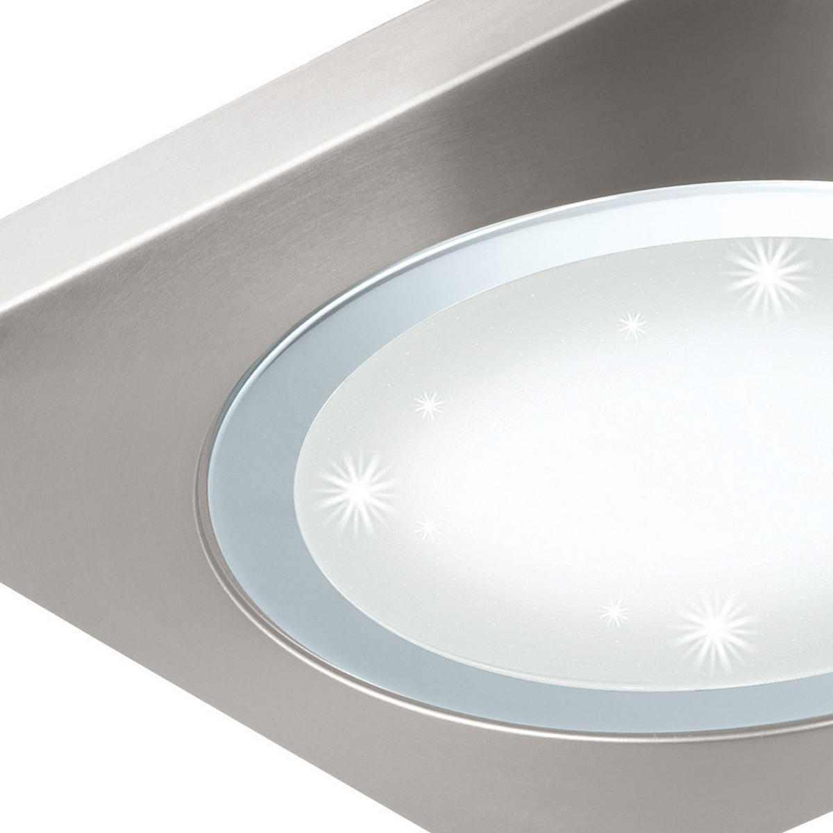 LED WANDLEUCHTE Metall Silber Kristalleffekt - Silberfarben, Metall (40/4/40cm)