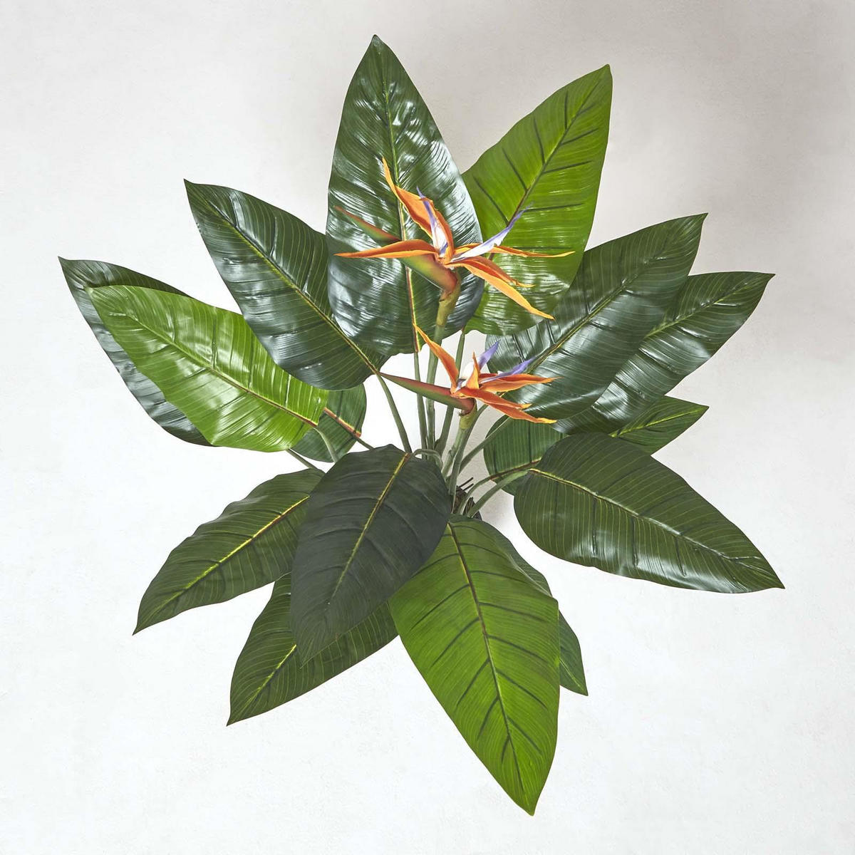 KUNSTPFLANZE Paradiesvogelblume, 120 cm - Orange, Kunststoff (120cm) - Homescapes