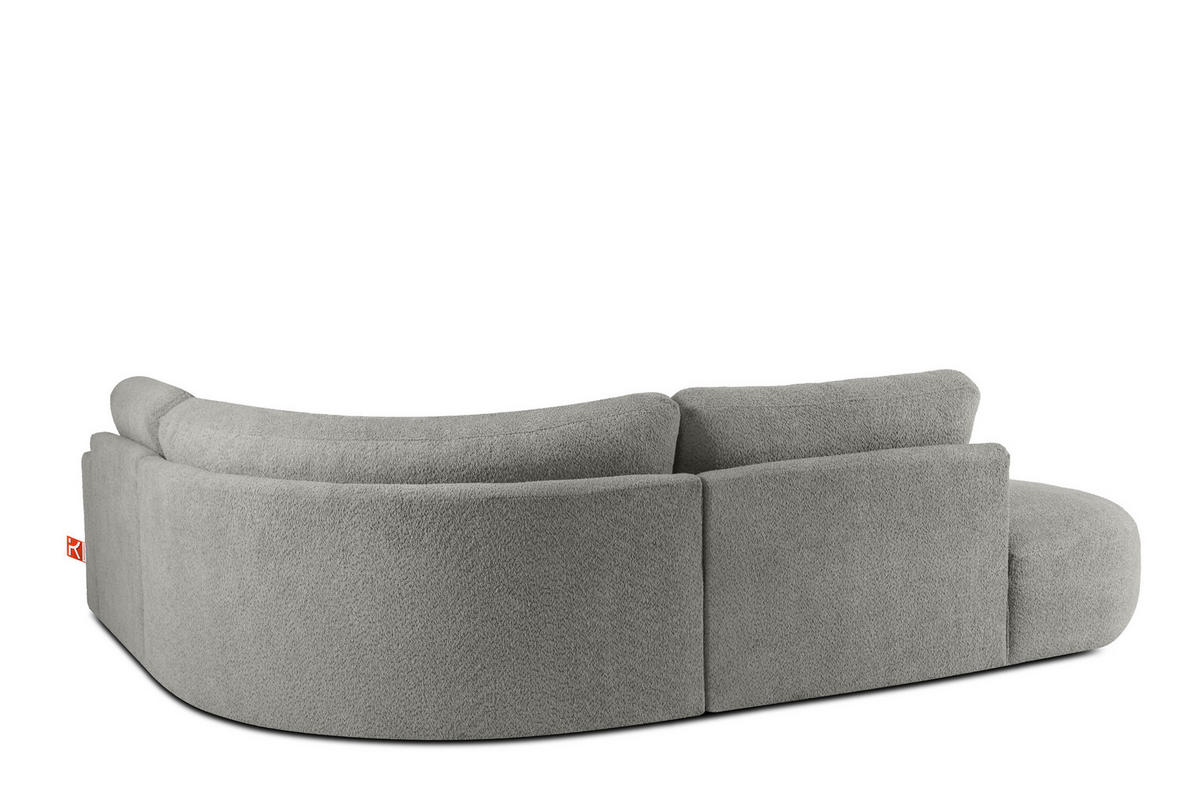 ECKSOFA LINKS ZUCCO, Dunkelaschgrau - Dunkelgrau, Holz/Holzwerkstoff (224/293cm) - KONSIMO®