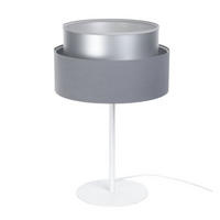 TISCHLAMPE Grau 30/45 cm - Silberfarben, Kunststoff (30/0.7/45cm) - ONZENO