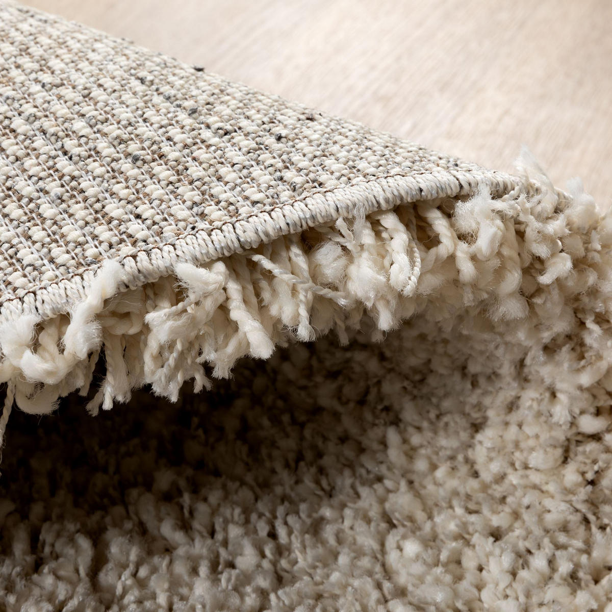 HOCHFLORTEPPICH 200/200 cm Twilight rund - Creme, Textil (200/200cm) - Steffensmeier