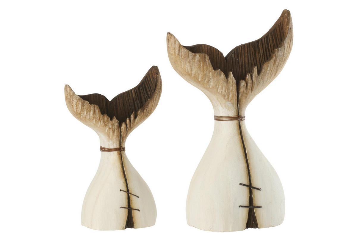 DEKO WAL SCHWANZ NW - Weiß, Holz (8.5/35/23cm) - J-Line