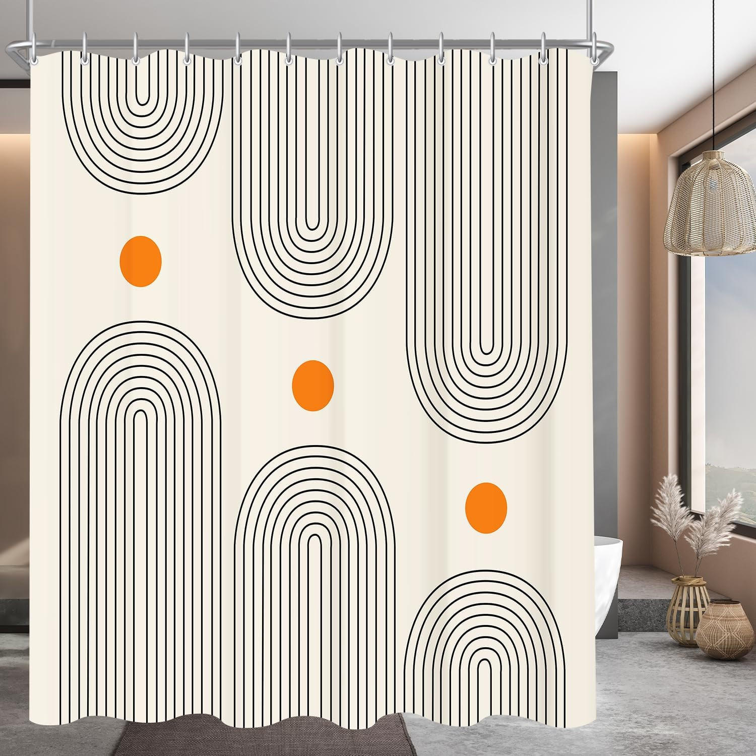 Mcboson Duschvorhang Beige 180x200 cm