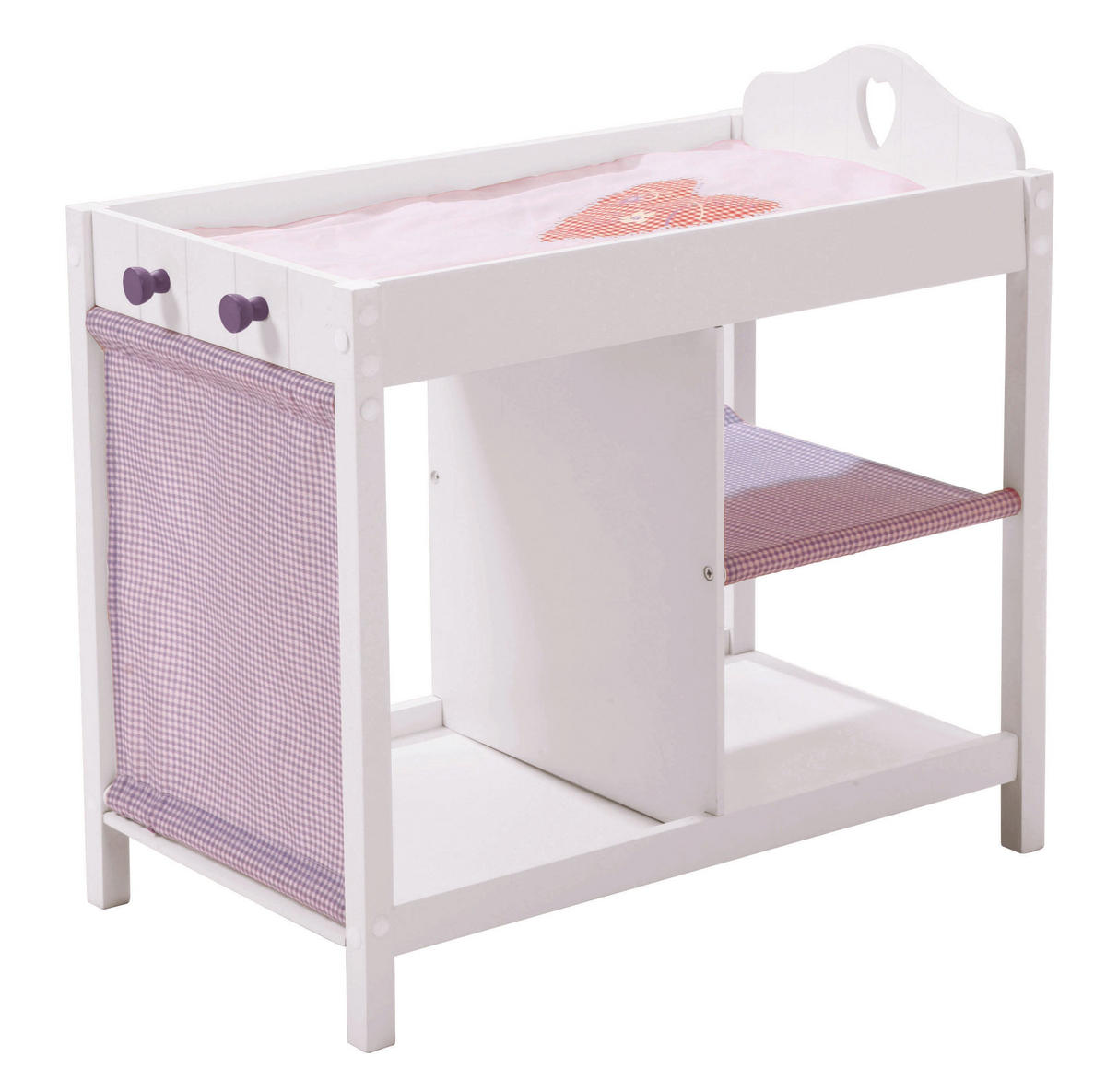 PUPPENKOMMODE Fienchen - Rosa, Holzwerkstoff (30/49.5/52cm) - Roba
