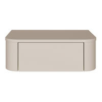NACHTTISCH 2-er Set Luvio Kaschmirgrau 59 cm - Taupe, Holzwerkstoff (59.1/20/39cm) - Selsey