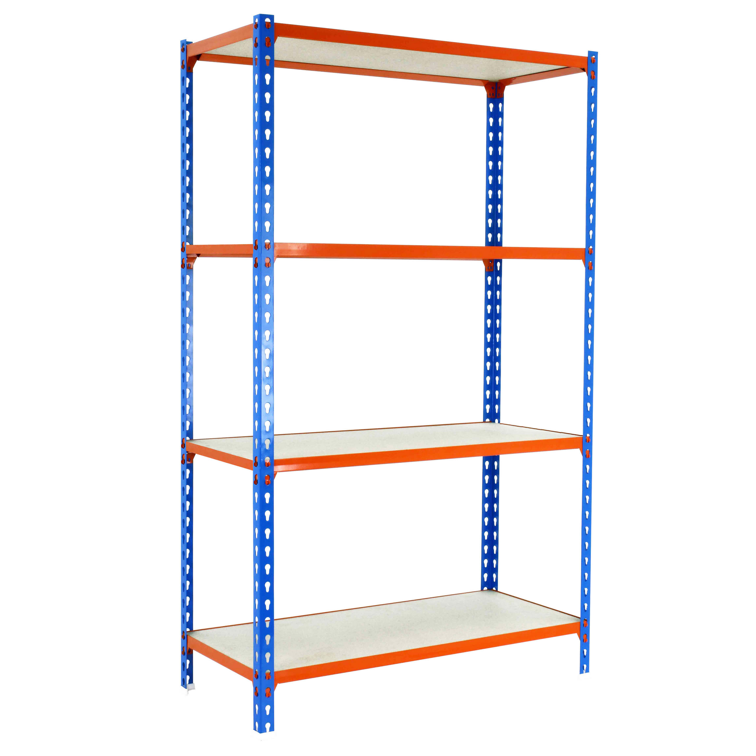 SCHWERLASTREGAL Mid Muli HxBxT 150 x 110 x 40 cm 4 Fachböden Fachlast 200 kg Blau - Blau, Metall (110/150/40cm) - PROREGAL