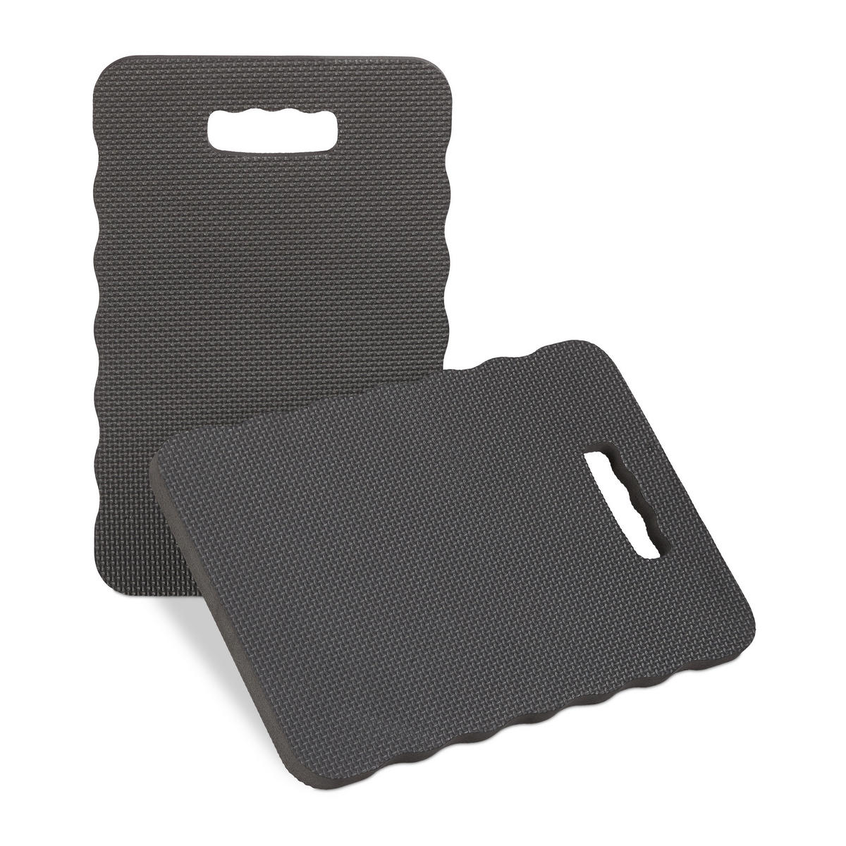 2xKNIEKISSEN - Schwarz, Textil (40/26cm) - Relaxdays