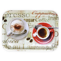 TABLETT Espresso, rechteckige Melamin Serviertablett 31x23 cm - Braun, Kunststoff (23/2/31cm) - Lashuma