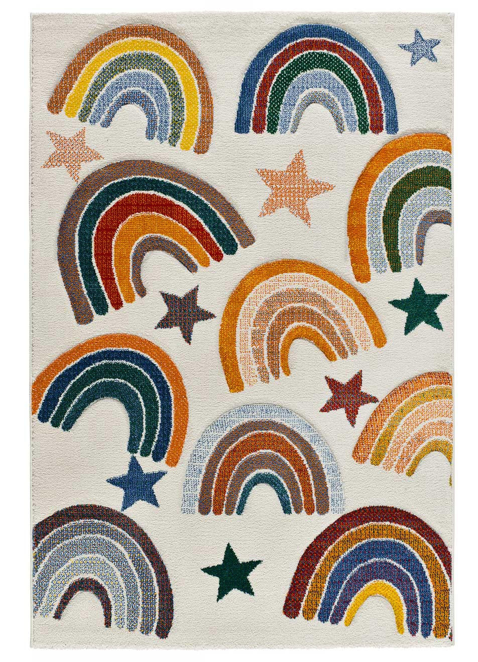 Atticgo Kinderteppich Mehrfarbig 120x170 cm