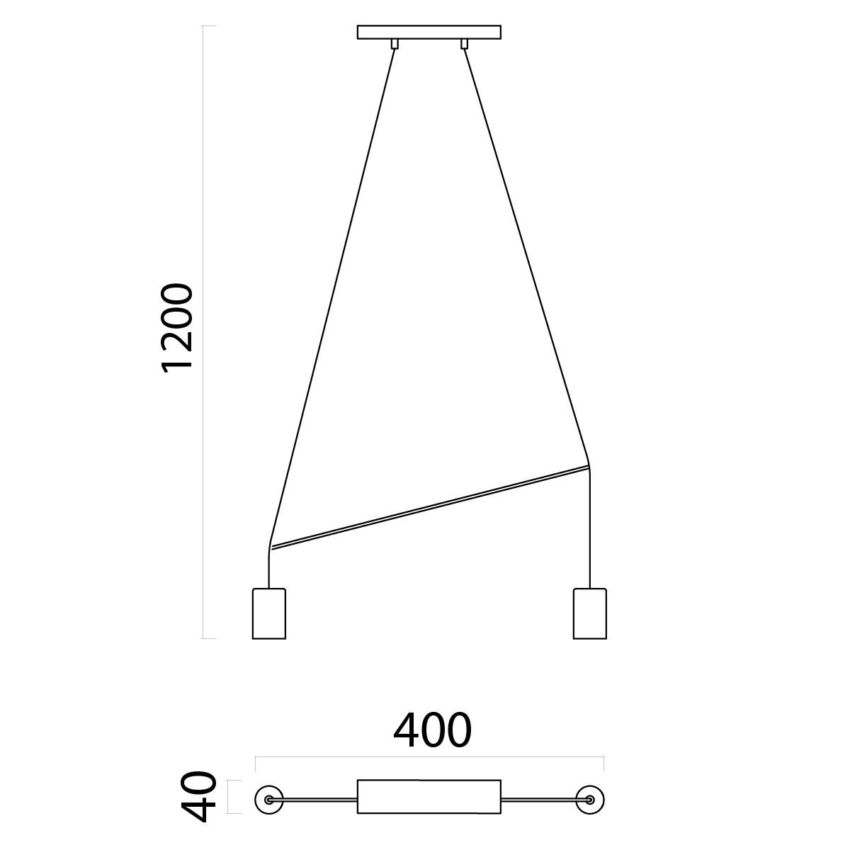 HÄNGELEUCHTE - Grün, Metall (4/12/6cm) - Lumicom