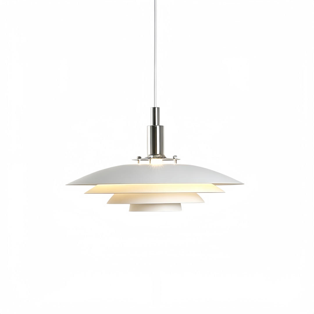 PENDELLEUCHTE Minimal Schmiedeeisen Weiß - Weiß, Metall (18/30/30cm) - Weltevree