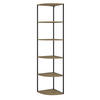 WANDREGAL Fyrk Eiche 40 x 180 cm 5 Ebenen - Eichefarben/Schwarz, Holzwerkstoff (40/180/40cm) - Vicco