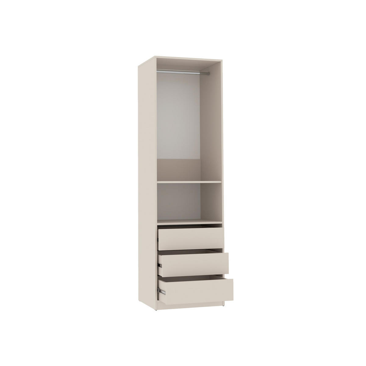 KLEIDERSCHRANK TRES SET T/C CASHMERE 200/206/51 cm - Kaschmir, Holzwerkstoff (200/206/51cm) - Marmex Möbel