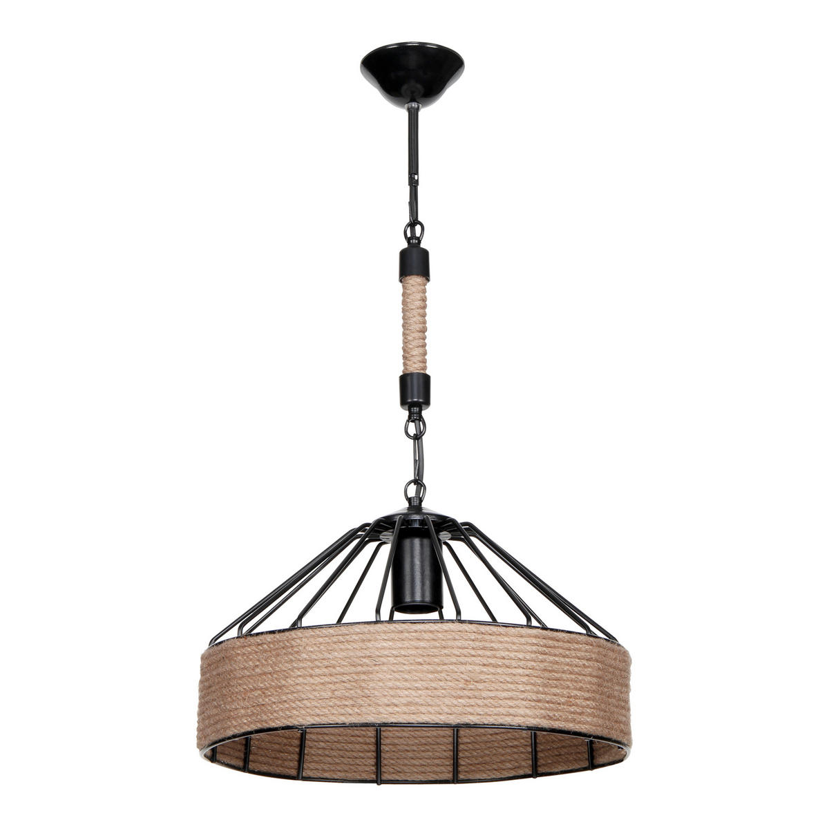 HÄNGELEUCHTE Bridgford - Schwarz, Metall (34/34/61cm) - lux.pro