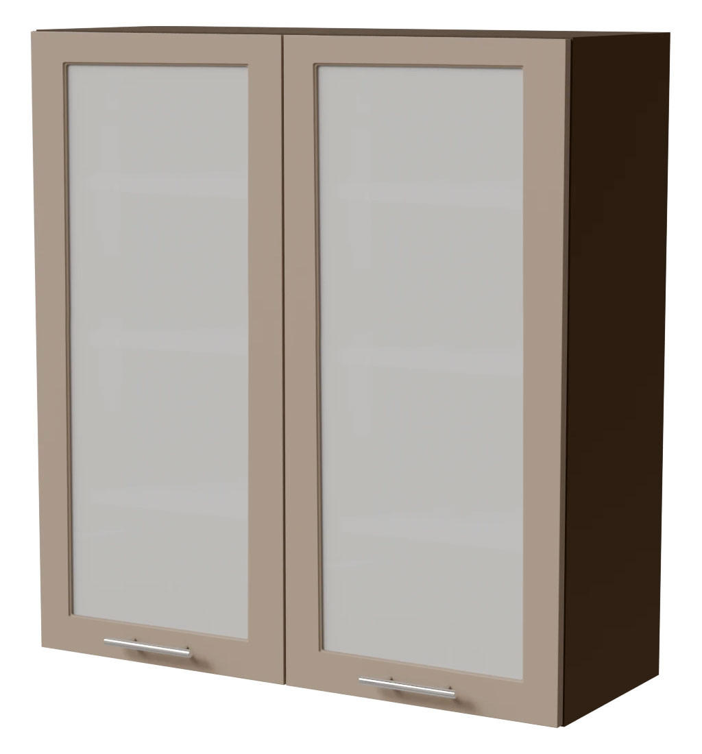 HÄNGESCHRANK Brerra W4S/90 Lava / RAL 1019 graubeige Matt 90 / 32,5 / 96cm - Dunkelgrau/Graubraun, Holz/Holzwerkstoff (90/96/32.5cm) - Feldmann-Wohnen