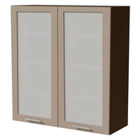 HÄNGESCHRANK Brerra W4S/90 Lava / RAL 1019 graubeige Matt 90 / 32,5 / 96cm - Dunkelgrau/Graubraun, Holz/Holzwerkstoff (90/96/32.5cm) - Feldmann-Wohnen