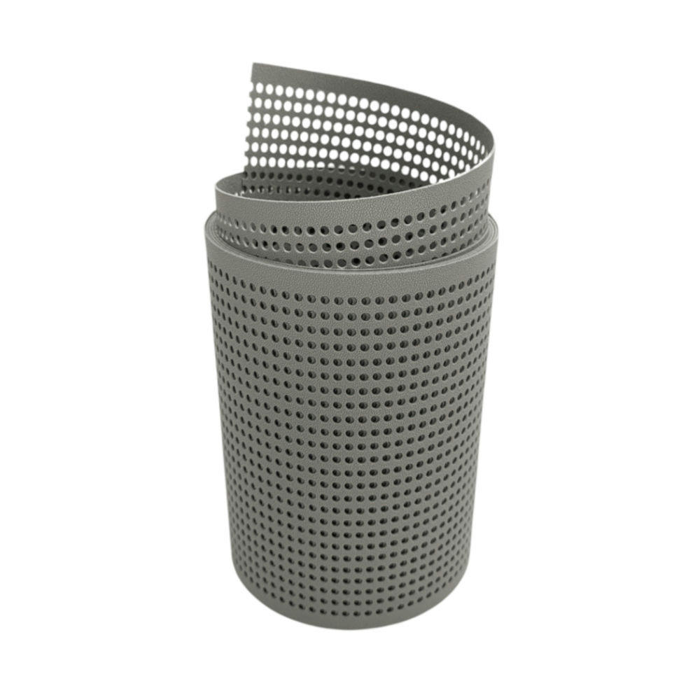SICHTSCHUTZSTREIFEN PP Premium Gelocht 30 Prozent Streifen Steingrau 2,55m - Graubraun, Kunststoff (255/19cm) - ZAUN|ZU