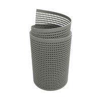 SICHTSCHUTZSTREIFEN PP Premium Gelocht 30 Prozent Streifen Steingrau 2,55m - Graubraun, Kunststoff (255/19cm) - ZAUN|ZU
