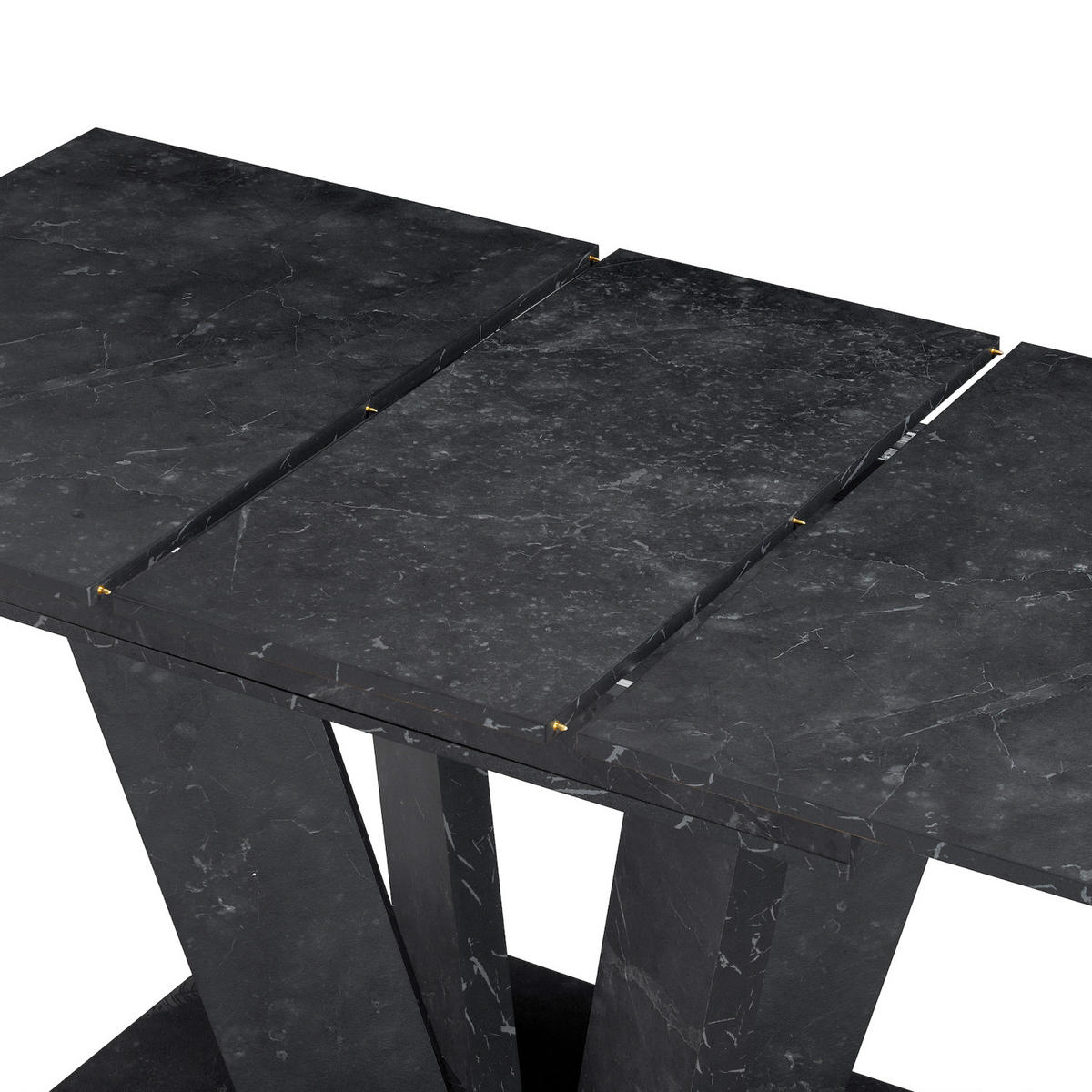 ESSTISCH WILLEM 120-160/80/76 cm - Anthrazit, Holzwerkstoff (80/120/76cm) - B&D Home