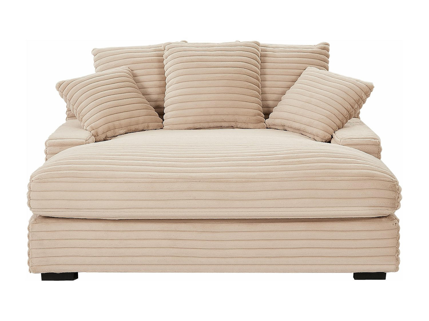 RECAMIERE ohne Schlaffunktion - 1 Person, 2 Personen - Samt, Stoff - Rosa - - Pink, Textil (163/95/168cm) - Vente-Unique
