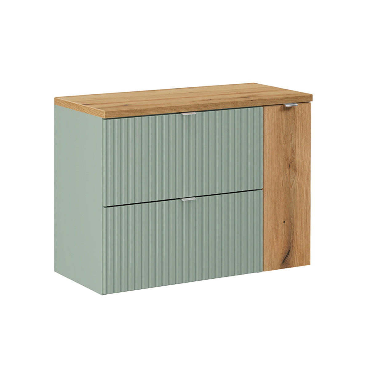 WASCHTISCHUNTERSCHRANK 80.4cm Jade Grün - Grün, Holzwerkstoff (80.4/59.5/40cm) - Petits-meubles