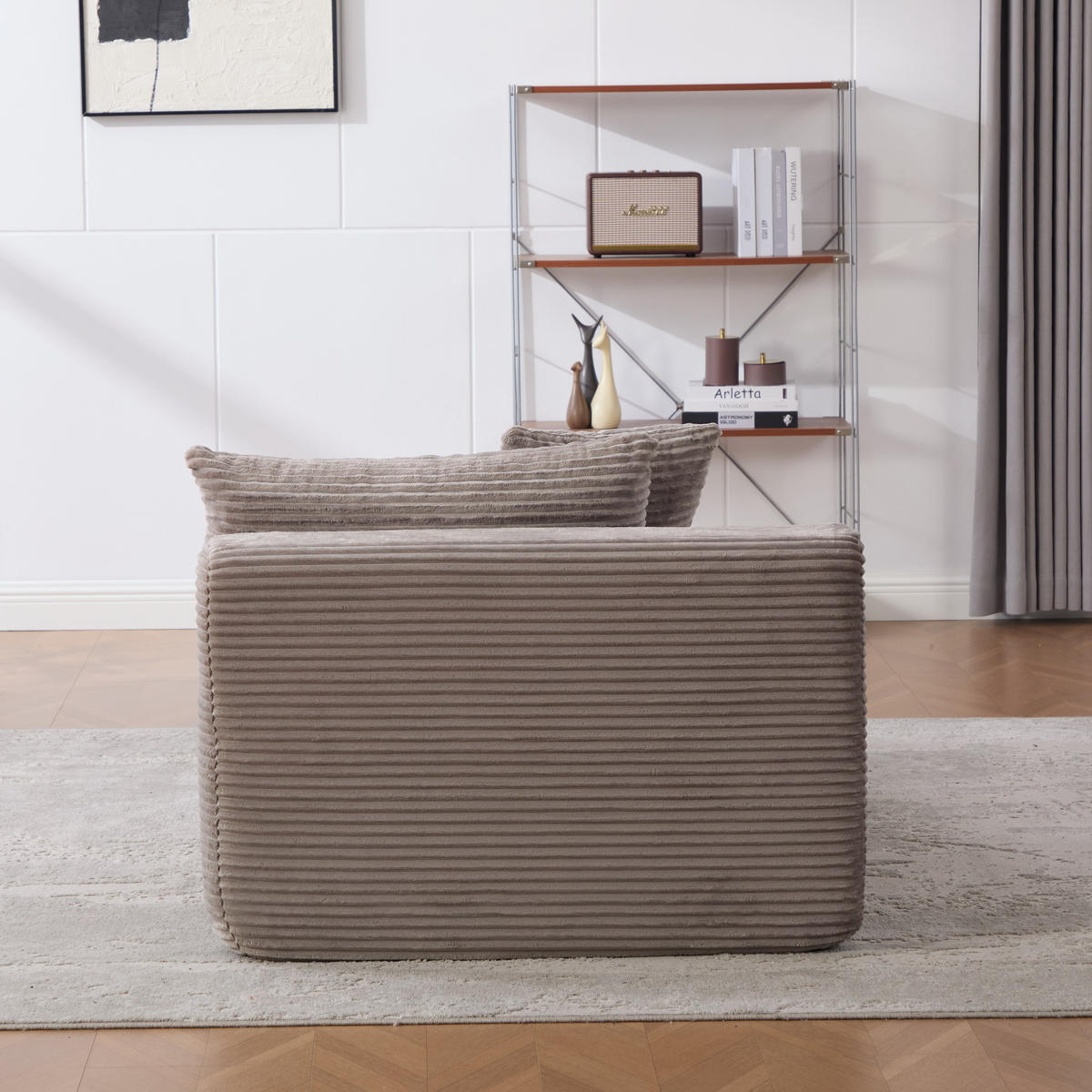 SOFAELEMENT 174/100/74.5 cm Grau Chenillestoff - Grau, Textil (100/74.5/174cm) - Oxeza