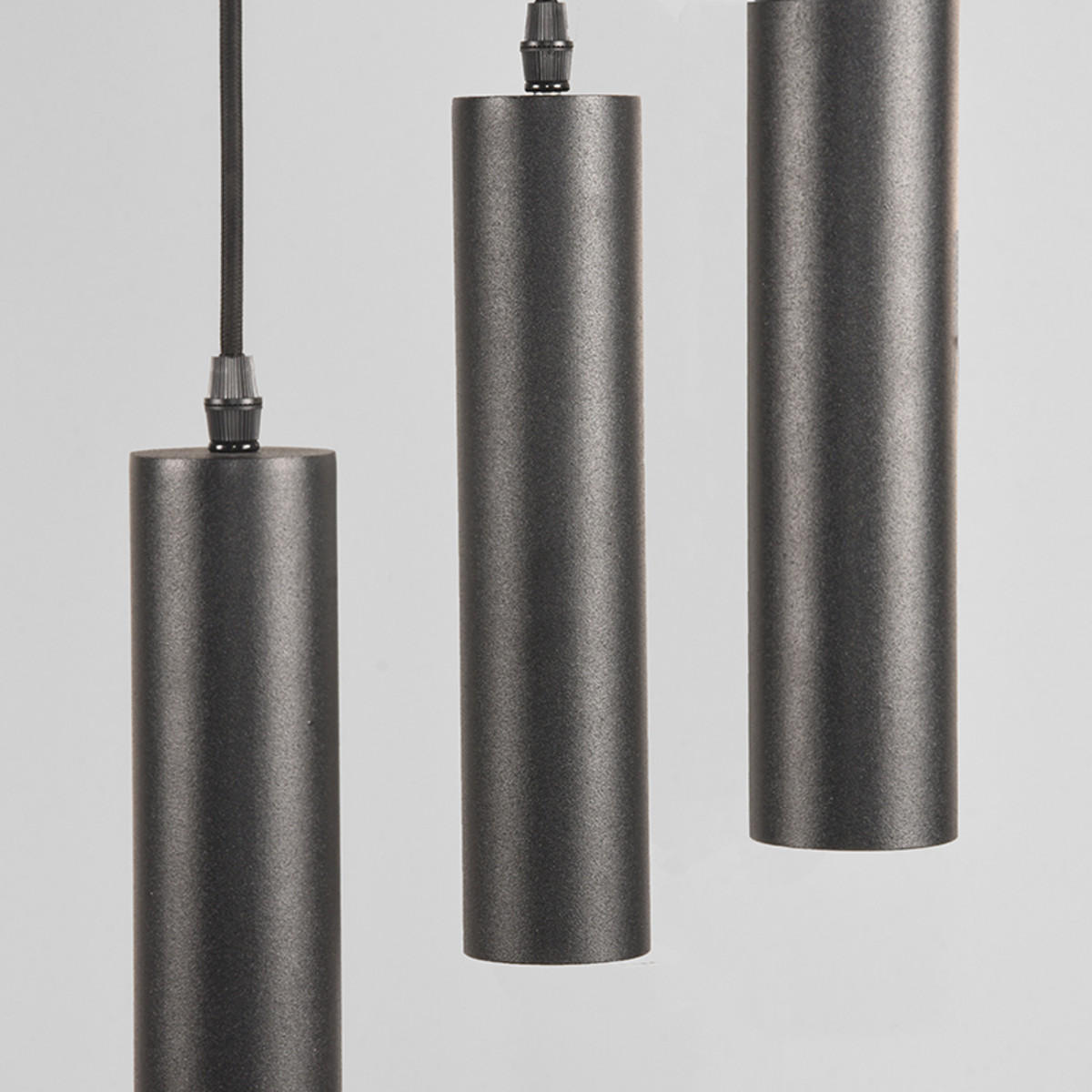 PENDELLEUCHTE Ferroli Schwarz 25/25/150 cm - Schwarz, Metall (25/25/150cm) - LABEL51