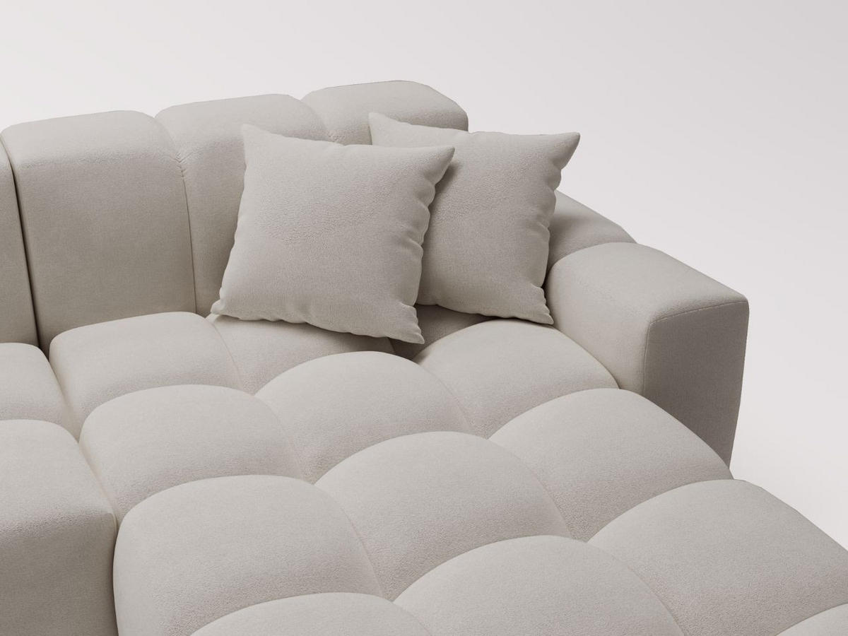 ECKSOFA Loopo Grau Rechts - Grau, Holz/Textil (265/180cm) - Graingold