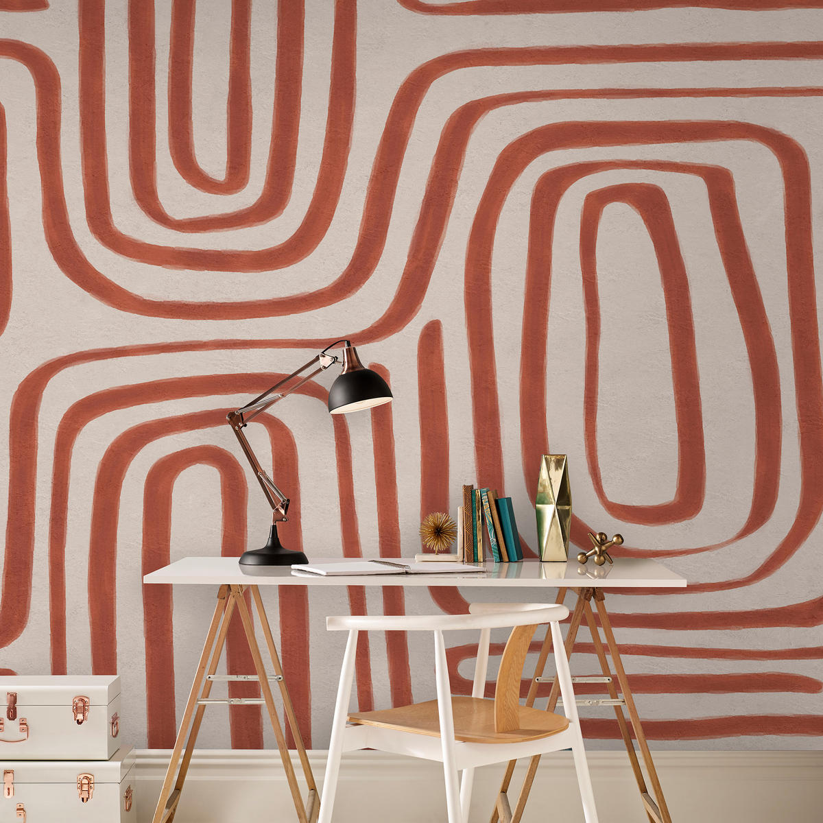 FOTOTAPETE - Diquan - Braun, Papier/Kunststoff (300/280cm) - Art for the Home