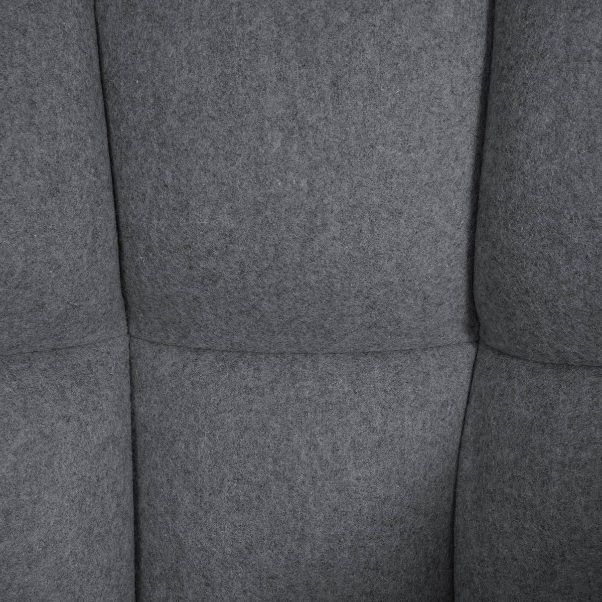 BARHOCKER Filz Grau - Weiß/Grau, Textil/Metall (64/88/45cm) - CLP