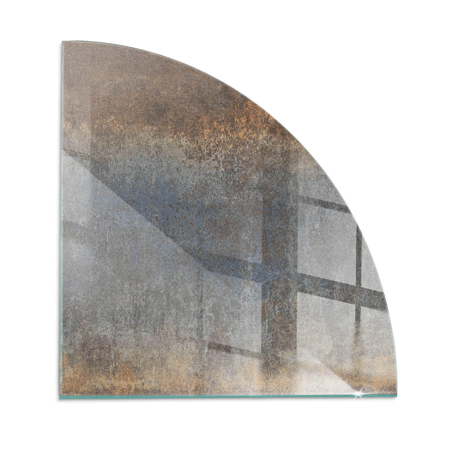 ArtPrintCave Glasplatte Braun 100x100x0.4 cm