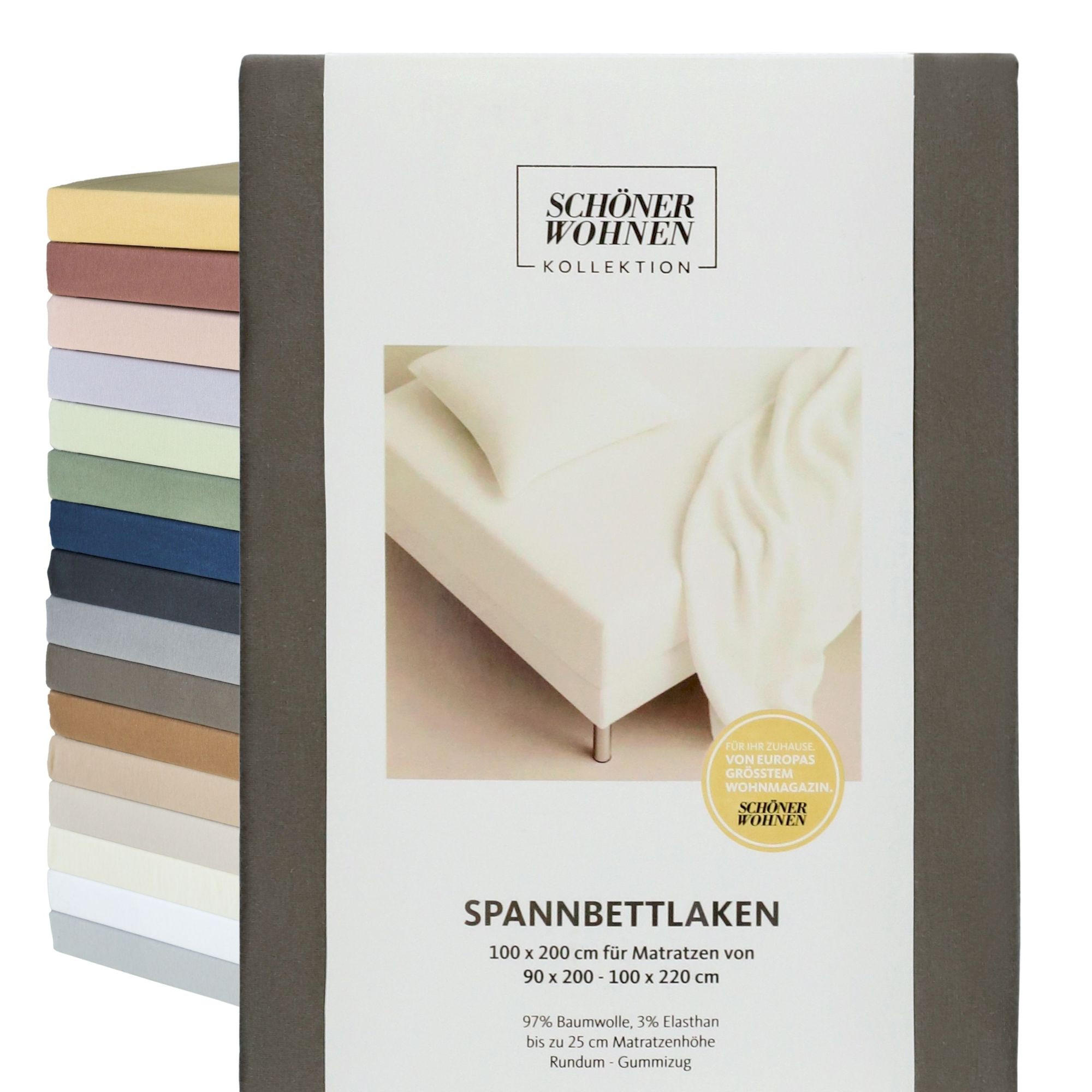 SPANNBETTLAKEN FLAT - Weiß, Textil (140/200cm) - Schöner Wohnen