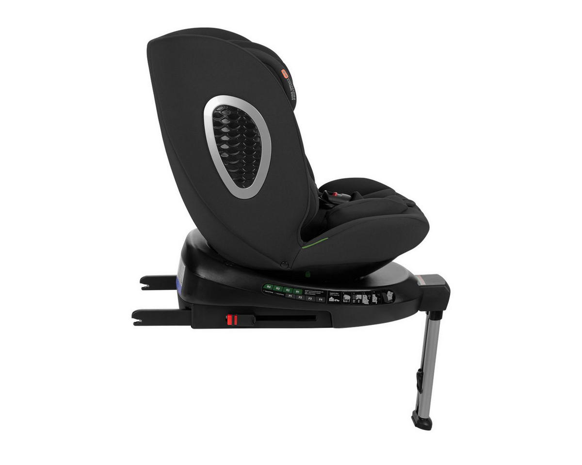 KINDERSITZ i-Rove i-Size schwarz (40-150 cm) Isofix, Stützbein, Körperkissen - Schwarz, Kunststoff (45/50/60cm) - Kikka boo