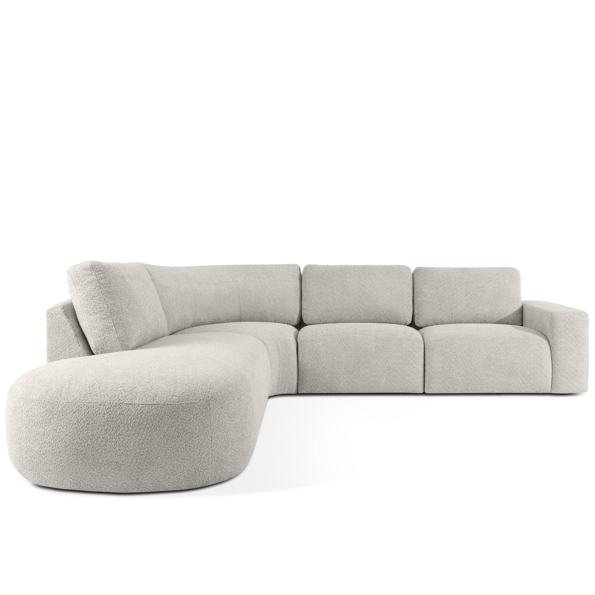 ECKSOFA LINKS ZUCCO, Braun - Braun, Holz/Holzwerkstoff (304/293cm) - KONSIMO®
