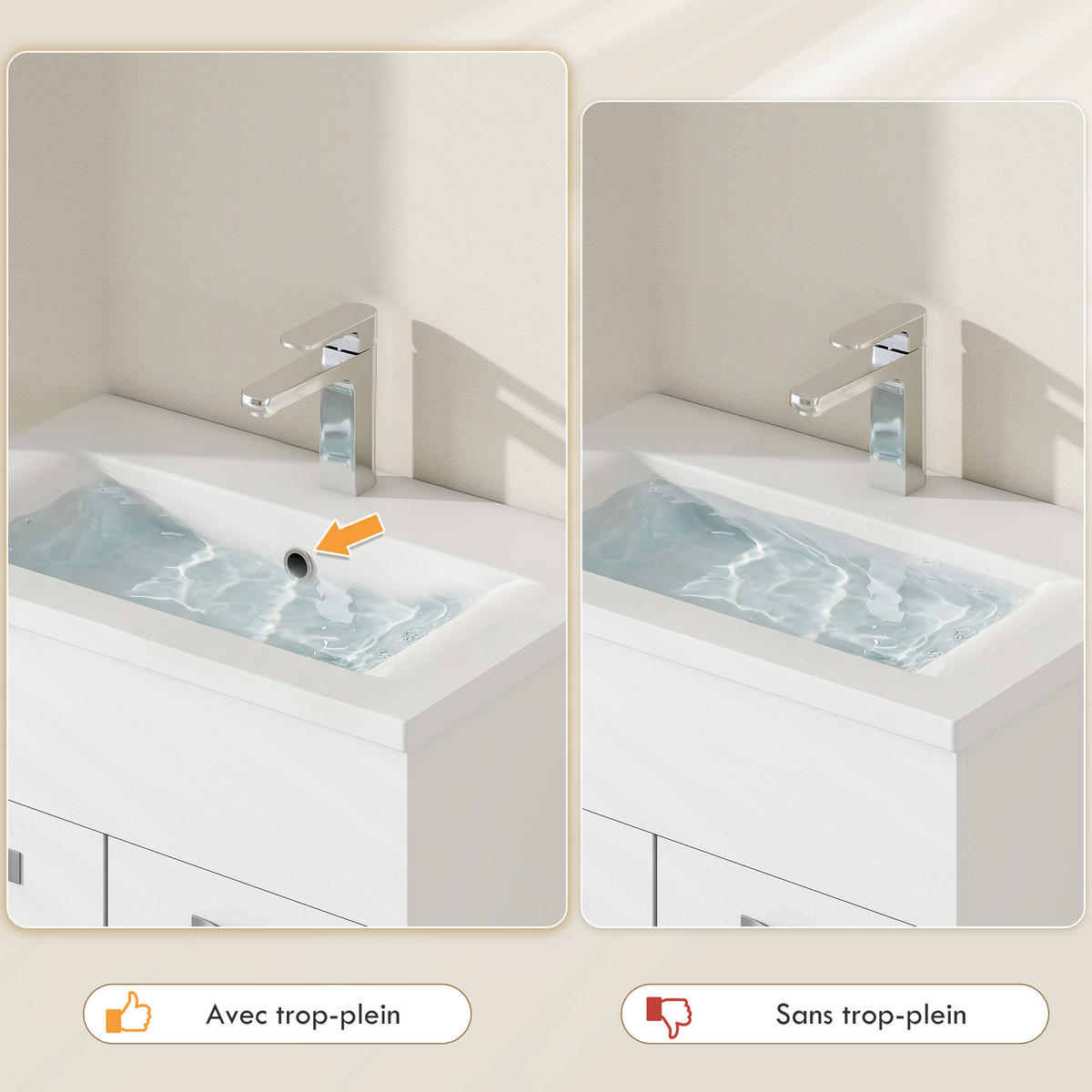 BADEZIMMER 4-teilig DE-17357 Weiß - Weiß, Holzwerkstoff (30/131.5/30cm) - ComfortXL