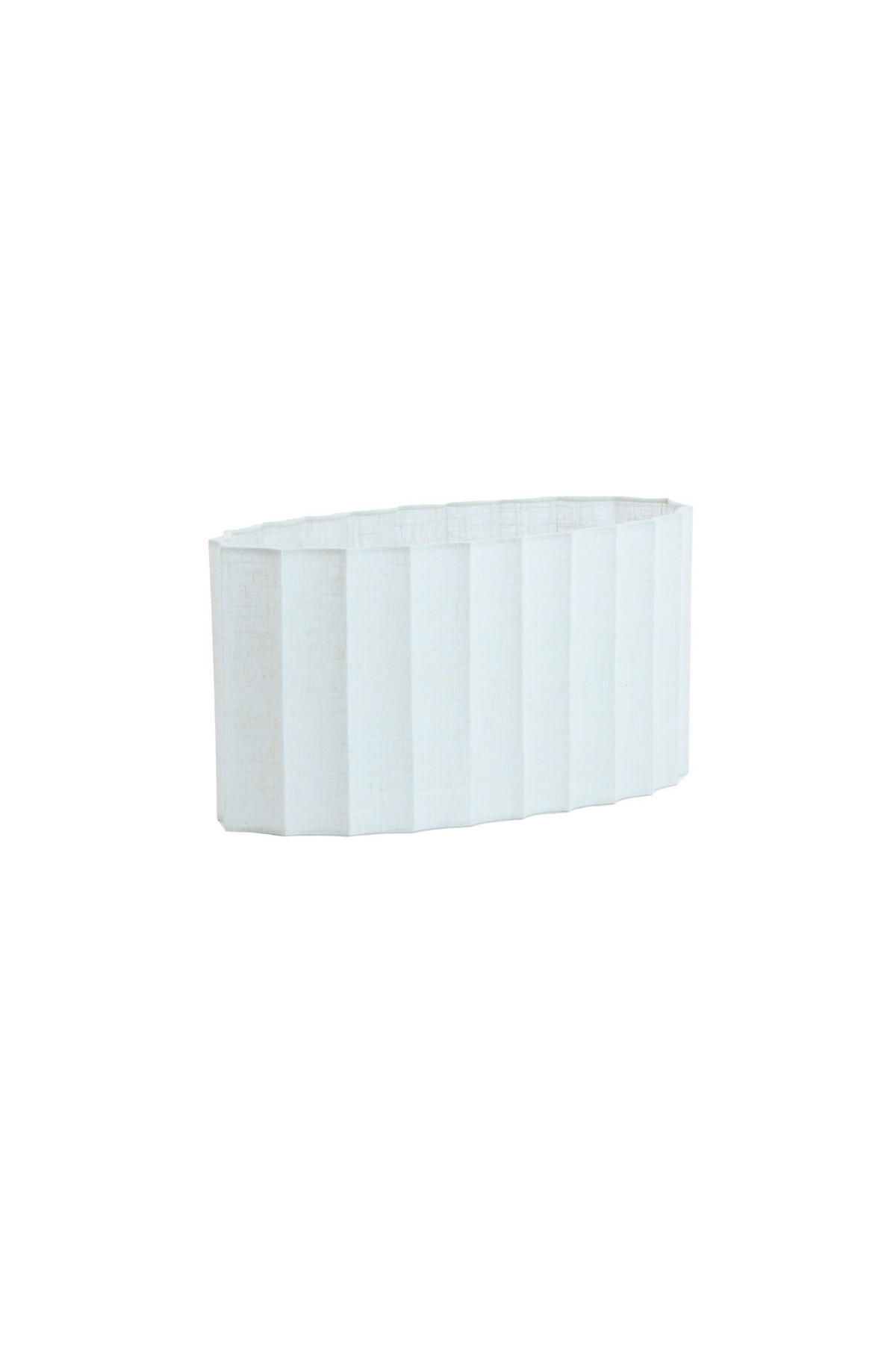 LAMPENSCHIRM Disli Weiß 45/21/22 cm - Weiß, Textil (45/21/22cm) - Light & Living