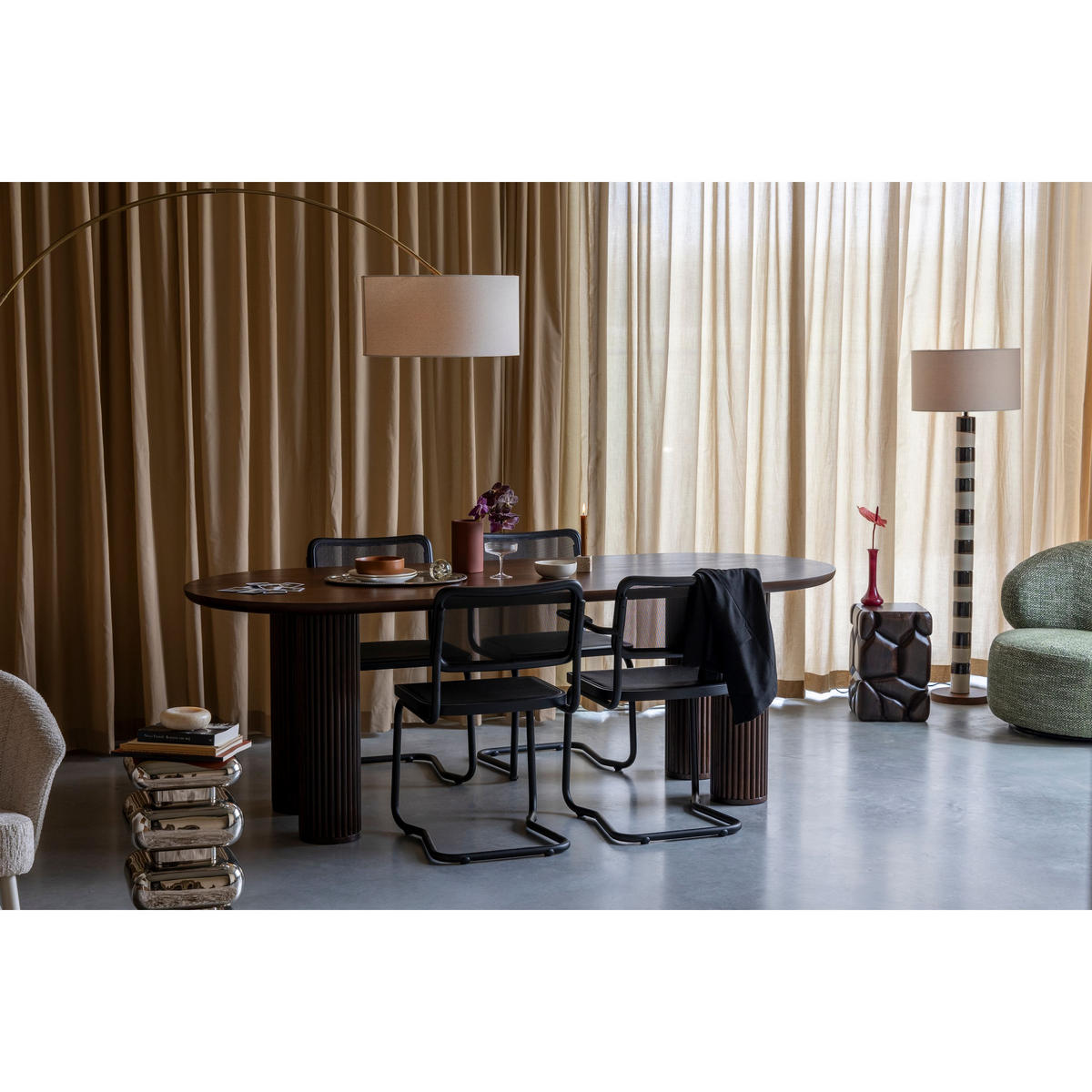ESSTISCH Dean 220x90 cm - Braun, Holz (220/90/76cm) - Dutchbone